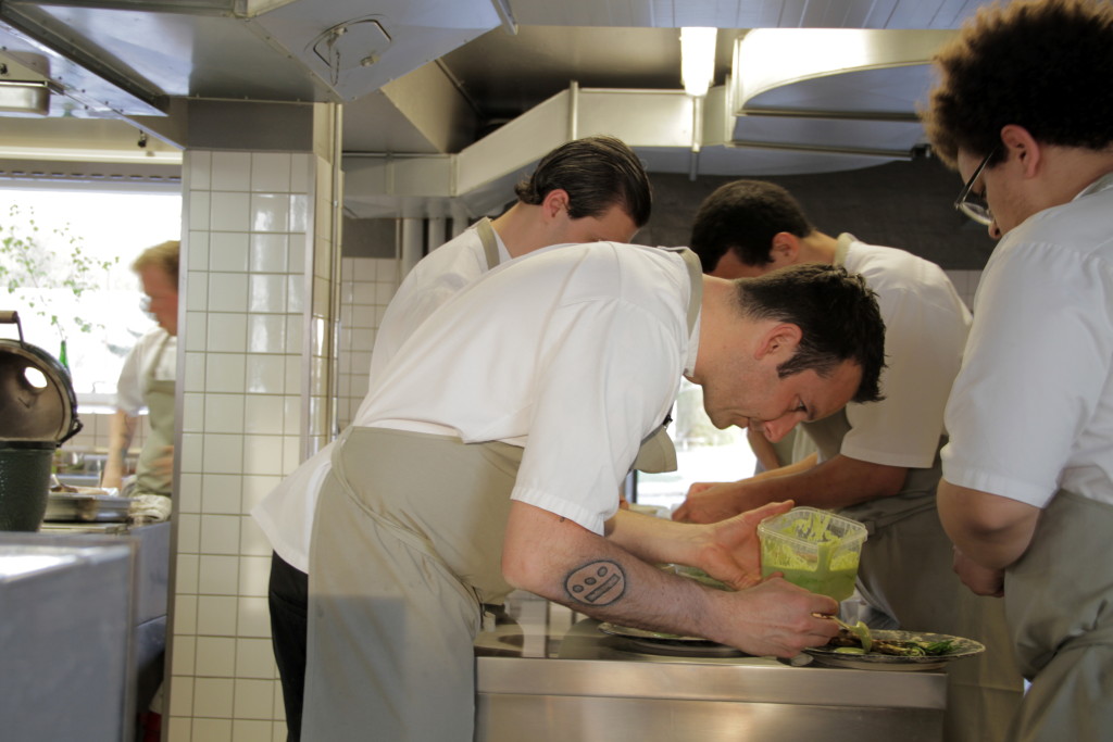 Matt Orlando in Amass kitchen