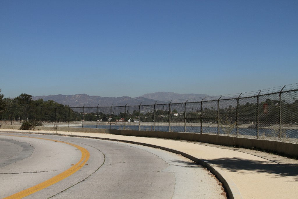 Lake and bend in road