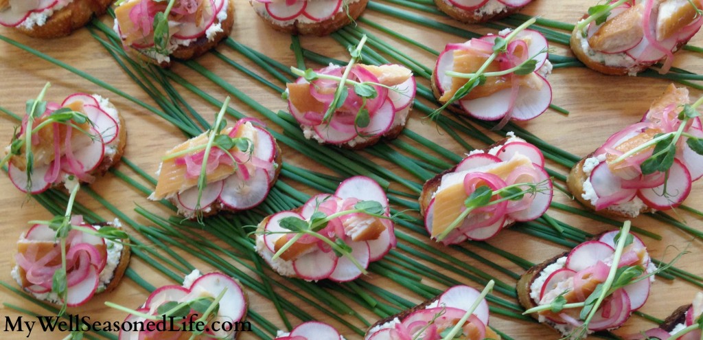 Smoked Trout toasts