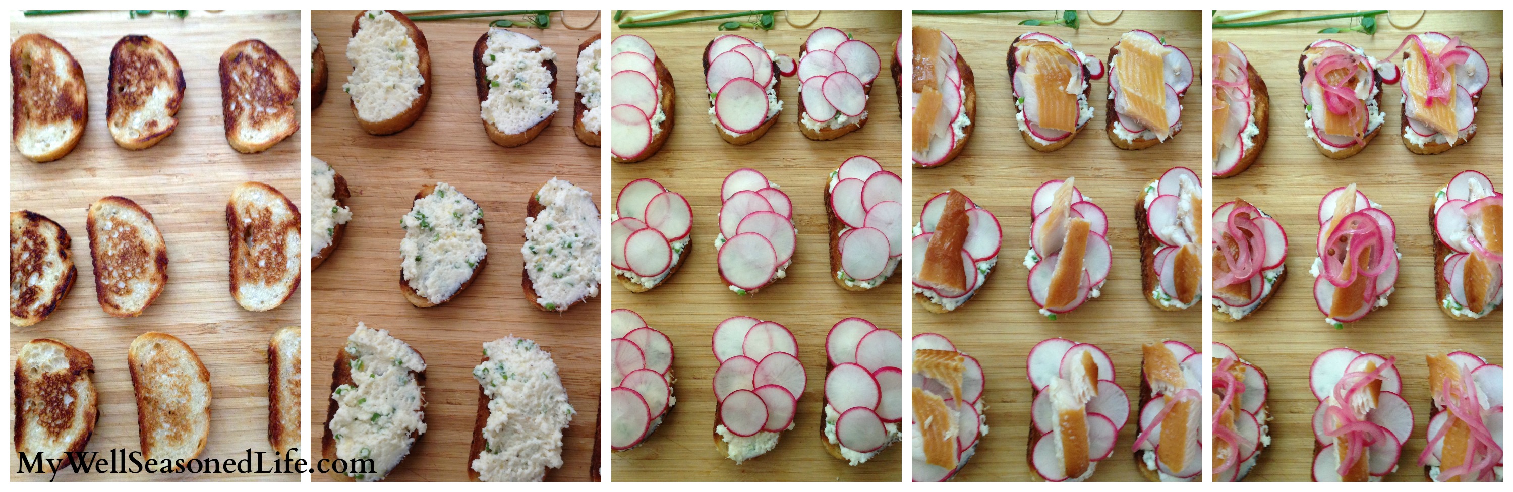 Smoked Trout Toasts