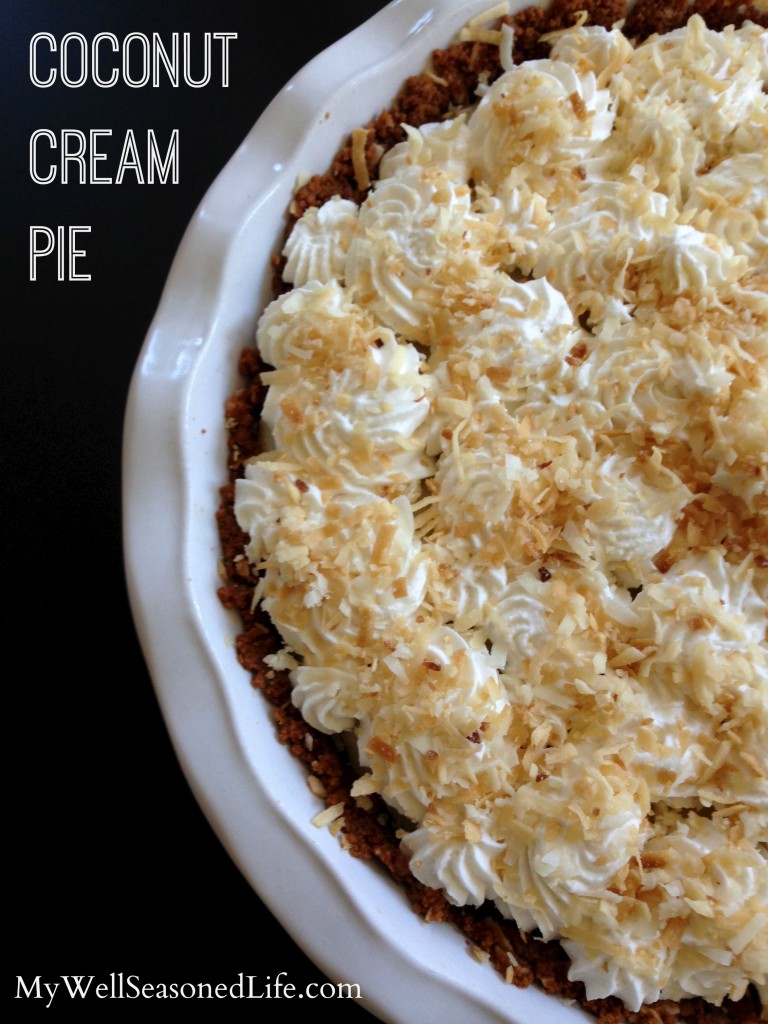 coconut cream pie ginger snap crust