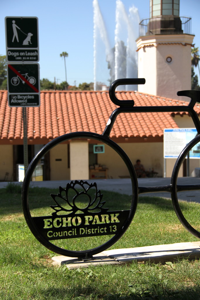 Echo Park Lake Sign