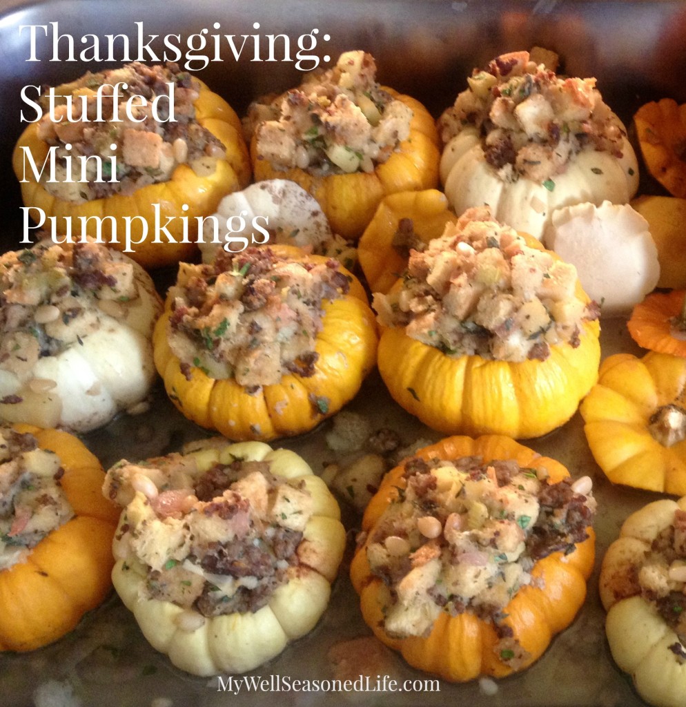 Thanksgiving Stuffed Mini Pumpkins