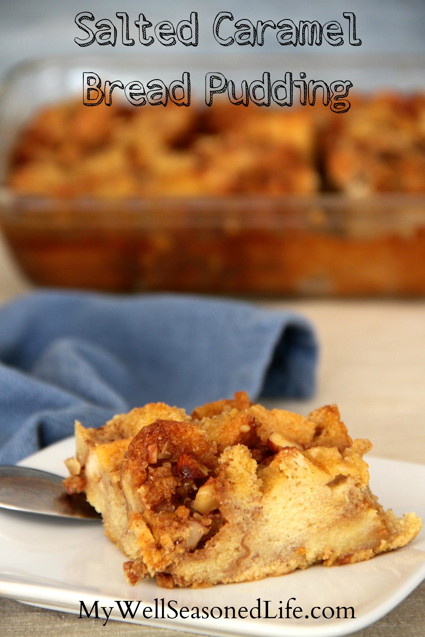 salted caramel bread pudding