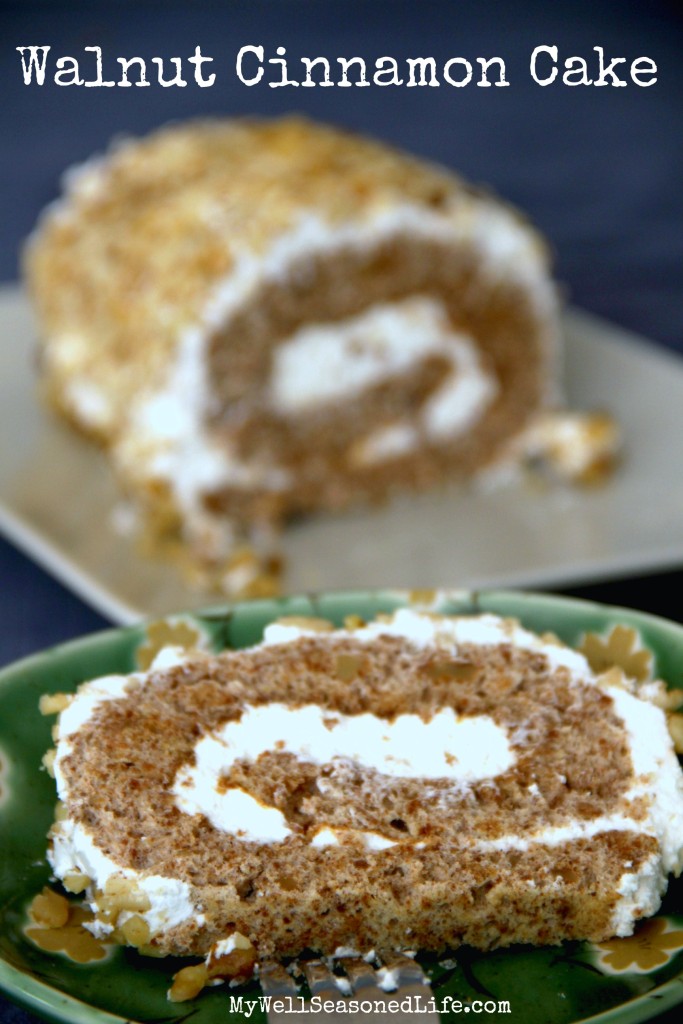 walnut cinnamon cake roll