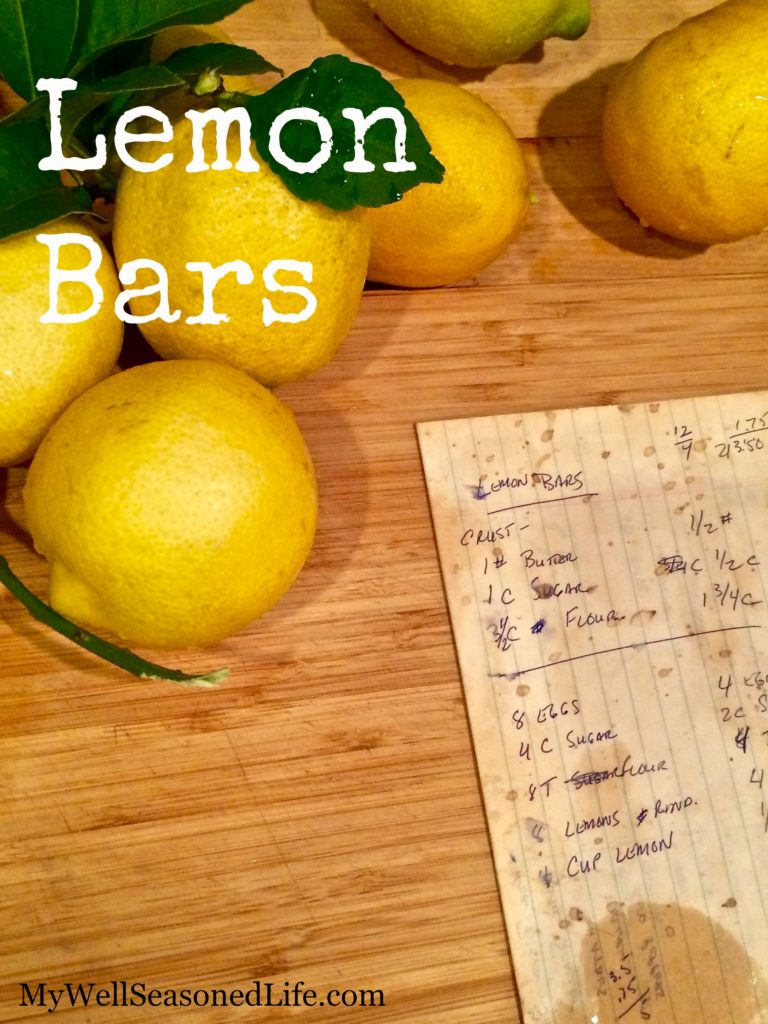 tried and true Lemon Bar Recipe