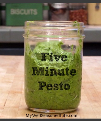 five minute pesto