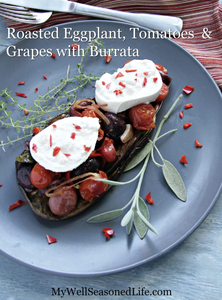 eggplant-tomatoes, grapes-beauty