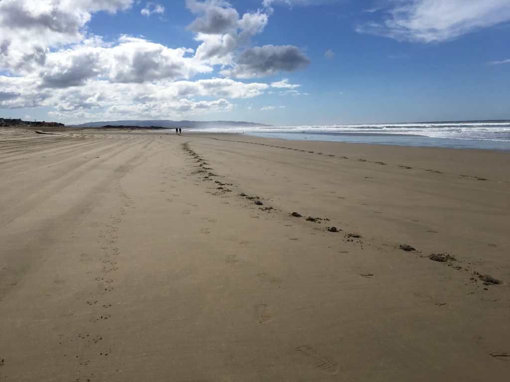 Oceano Dunes foot prints