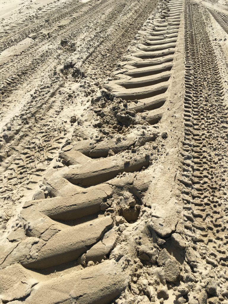 Truck tracks Oceano Dunes