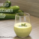 Chilled cucumber soup