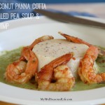 Coconut Corn Panna Cotta Shrimp